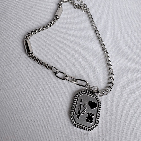 Silver Bracelet with Bear Charm - Picture 3 of 5